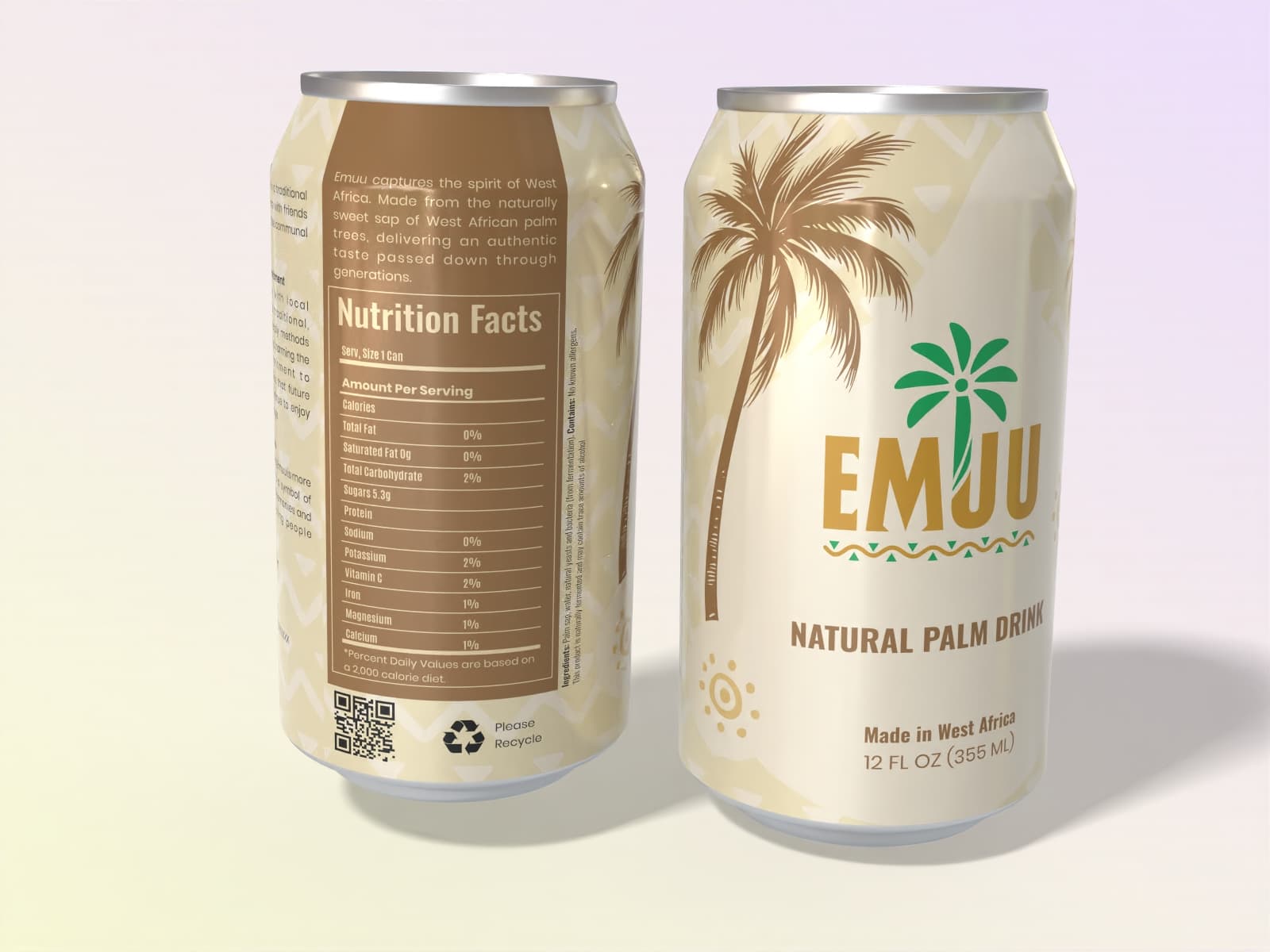 Emuu palmwine can